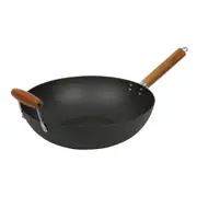 Davis & Waddell Lotus Rock Non-Stick Stir Frying pan Wok 50x35cm Black/Natural