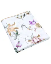 Anne de Solne Cotton Percale 200 Thread Count Perle Lune Flat Sheet