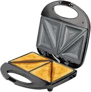 Electric Sandwich Press, Sandwich Maker with Non-Stick Plates, Indicator Light, Perfect for Cooking Breakfast, Grilled Cheese, Tuna Melts and Snacks