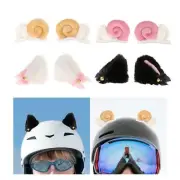 Ski Helmet Decor Ears Soft Helmet Accessories for Skiing Snowboarding Riding