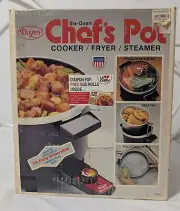 New Sealed Old Stock Dazey Chef's Pot DCP 6 Qt Immersible Cooker Fryer Steamer