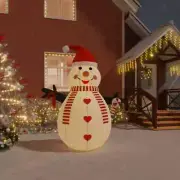 Inflatable Snowman White, red, and black vidaXL