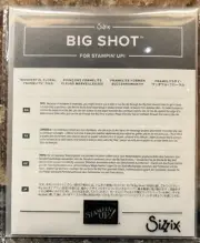 Stampin Up Sizzix Big Shot Dies Wonderful Floral #148529