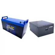 Adventure Kings 30L Drawer Fridge Freezer Cooler + 138AH Deep Cycle AGM Battery