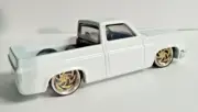 CUSTOM WHEELS ONLY NO TRUCK FITS ON 83 SILVERADO HOT WHEELS 1/64 1E GOLD