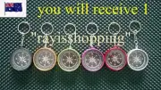 1 x Keyring Compass Orientation Map Direction Different Colours Camping Hiking