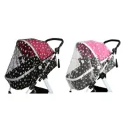 Protective Mesh Net for Baby Strollers Embroidery Daisy Pattern Easy Install