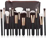 TooToo Soft 15Pcs Pro Face Powder Makeup Brushes Set Eyeshader Blending Highlight Tools