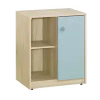 在飛比找蝦皮購物優惠-22 吉祥購N 莫蘭迪藍色雙色木心板2尺一門置物櫃 收納櫃 