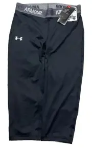 Under Armour Heat Gear Black Capri Leggings Girls Youth XL NWT