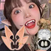 Vampire Teeth Fangs, Elf Ears for Halloween Cosplay Makeup Zombie Dentures Teeth