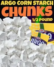 1/2 Pound Argo Corn Starch Pure Chunks Crunchy FRESHLY MADE SAME DAY SHIP✈️