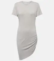 [Norma Kamali] Norma Kamali Ruched jersey minidress AU 16 grey