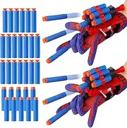 Set of 2 Spider Web Shooters Wrist Launcher Spider Gloves Web-Shooters for Kids