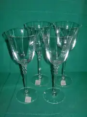 Mikasa SONNET Four Wine Glasses Three with tags 8" Free Shipping