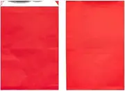 Hewnda 100 Pcs Aluminum Foil Hamburger Sleeves,Aluminum Foil Hot Dog Bags,Grease Resistant Serving Snack Bags For hot dogs, hamburgers, sandwiches, bagels (Red), DXP0921