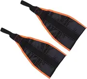 GANAZONO 1Pair Hanging Ab Training Straps Thickened Nylon Pull Up Belts for Muscle Workout Compatible with Chin Up Bars for Home Orange Black