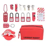 Lockout Tagout Kit, Electrical Safety Lockout Padlocks Kit LockPicking Kit5337