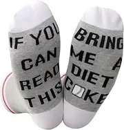 2 PAIRS Drinking Gift Novelty Socks For Men Women Drinking Lover If You Can Read This Bring Me A Drinking