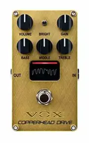 Compact effector for VOX electric guitar COPPERHEAD DRIVE VE-CD Copperhead drive