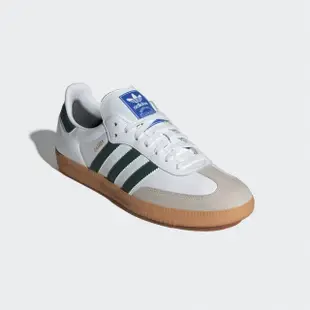 【adidas 愛迪達】SAMBA OG 休閒鞋 男鞋 女鞋 情侶鞋 白 綠 皮革 麂皮 德訓鞋(IE3437)