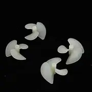 LUMIXE 10pair Double Motor Driven Electric Nylon Propeller 3-Blade Full Immersion Paddle for RC Boat DIY Replacement 2x28mm 2x36mm 2x42mm Boat Propeller (Color : 10pair 2x28mm)