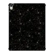 iPad Air 13-inch (M2/M3) iPad Impact Case Luxury black glam gold glitter abstract confetti pattern