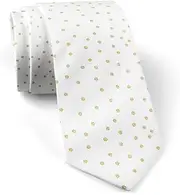 [KAWAMOUSE] ( Gold Shimmer Polka Dot ) Fashion Novelty Necktie, Conversation Neckwear Ties Great for Party and Events, As Shown