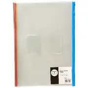 Keji PVC Document Wallet B4 Zip Closure 5 Pack