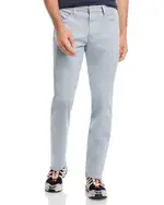 Ag Everett Straight Fit Twill Pants in White Sand