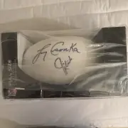 Larry Csonka & Jim Kiick Dual Signed Dolphins Full Size Football- Steiner COA