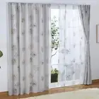 Peanuts Snoopy 2nd Class Blackout Curtain + Lace Curtain, set of 4 Flower