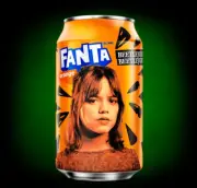 Beetlejuice Movie Fanta Orange Astrid 12oz Can NEW SEALED Jenna Ortega Coke Soda
