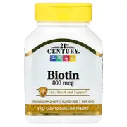 21st Century, Biotin, 110 Easy Swallow Tablets