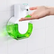 Automatic soap Dispenser touchless 15oz/420ml Kitchen Dish Automatic Liquid Soap Dispenser 4 Adjustable Soap Dispensing Levels Wall Mount, Liquid Hand Soap Dispenser (Gel-1pack)
