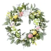 Valery Madelyn Pastel Easter Egg Wreaths Decoration for Front Door with