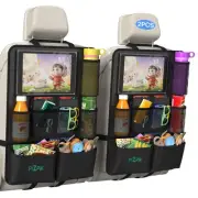 Back Seat Car Organizer,Kick Mats Back Seat Protector with 12 Storage Pockets...