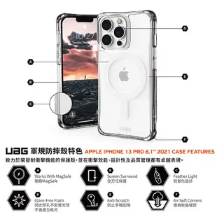 UAG iPhone 13 Pro Max 美國軍規耐衝擊防摔殼 頂級版 透明殼 保護套 保護殼 手機殼 背蓋 公司貨