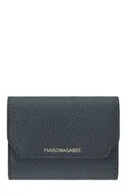 MAISON de SABRÉ Leather Trifold Wallet in Graphite Sky at Nordstrom One Size