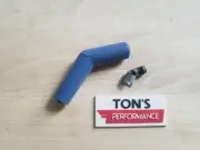 Single 45 Degree Spark Plug Wire Boot And Terminal Taylor Wire 8mm DIY kit Blue