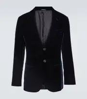 [Giorgio Armani] Giorgio Armani Velvet tuxedo jacket AU 90 blue