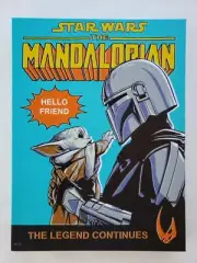 Star Wars Canvas Art Mandalorian / Baby Yoda 16 X 12in