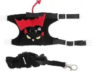 Abaodam 1Set Halloween Rabbit Harness and Leash Set Safety Walking Vest for Pets Like Bunnies Ferrets and Hamsters for Daily Walks and Festive Occasions