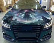 Car Hood Wrap Evil Spirit Sticker Death Full Color Custom Decal #2