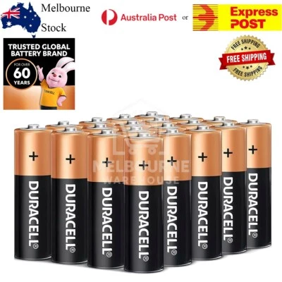 Duracell AA Batteries Coppertop Alkaline Battery Long Lasting Melbourne Stock