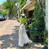 在飛比找蝦皮商城精選優惠-【真的很哇塞~】韓版套裝 女生套裝 夏季新款套裝 白色裙褲+