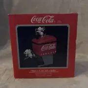 HAVE A COKE AND A SMILE - COCA COLA 1990 ENESCO ORNAMENT NIB