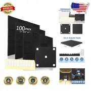 12x12 Inch Acoustic Foam Panels - Worry-Free Installation with Double-Sided Tape