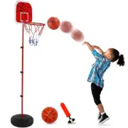 170cm Child Kids Basketball Hoop Net Backboard Stand Adjustable Free Standing