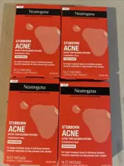 4 pack Neutrogena Stubborn Acne Ultra-Thin Blemish Patches-16 Patches Each Pack